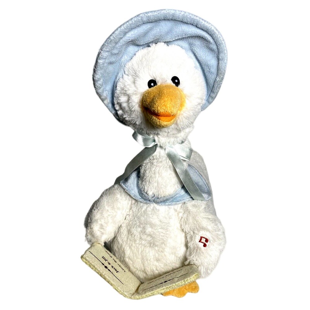 Cuddle Barn Mother Goose Animated 15" Plush Talking Stuffed Animal Nursery Rhyme
